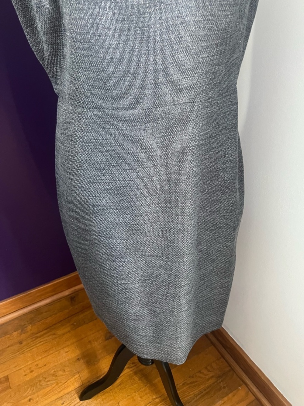 Halston Heritage Gray Sleeveless Sheath Dress - Picture 4 of 9